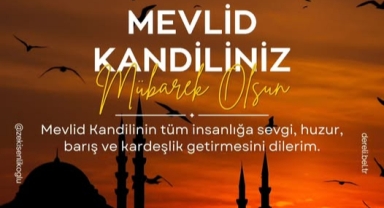Dereli Belediye Başkanı Zeki Şenlikoğlu’ndan Mevlid Kandili Mesajı