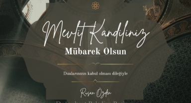 Doğankent Belediye Başkanı Rüşan Özden'den Mevlid Kandili Mesajı