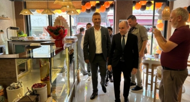Eynesil Belediye Başkanı Güdük'ten Pazar Ziyareti ve Yeni İş Yeri Açılışı