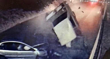 Feci kaza kameraya böyle yansıdı