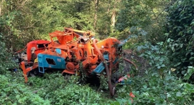 Giresun’da Feci Kaza! Patoz 500 Metreden Uçuruma Yuvarlandı, Sürücü Hayatını Kaybetti