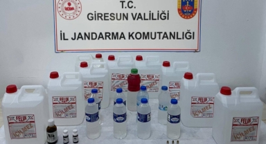 Giresun’da Litrelerce Kaçak İçki Ele Geçirildi!