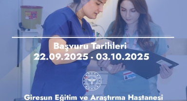 Giresun'da Yoğun Bakım Hemşireliği Sertifikası İçin Başvurular Açıldı