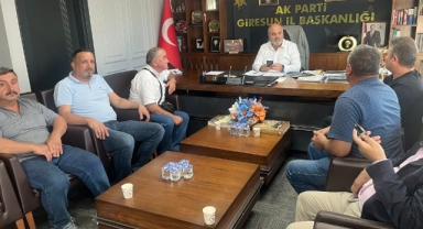 Giresun İl Başkanı Yılmaz, Muhtarları ve Dernek Başkanını Ağırladı