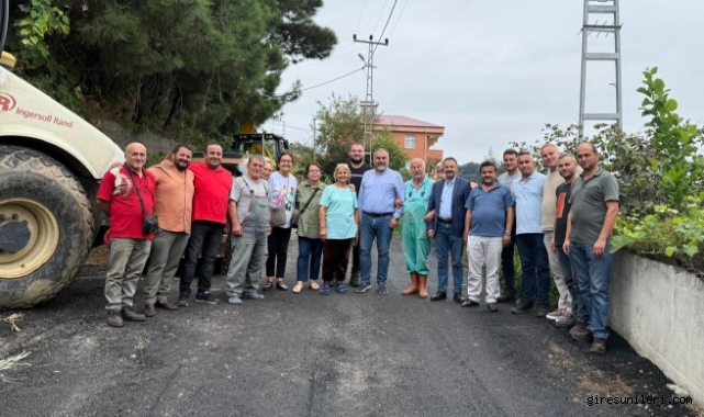 Giresun İl Özel İdaresi’nden Hafta Sonu Mesaisi