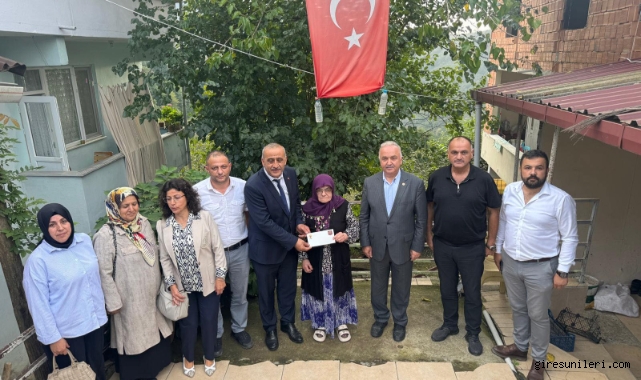 Giresun Milletvekili Ali Temür'den Şehit Ailesine Anlamlı Ziyaret