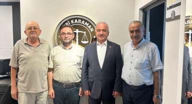 Giresun Milletvekili Temür’den Giresun Belediye Meclis Üyesi Av. Nuri Karaman’a Yeni Ofisinde Ziyaret