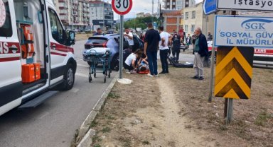 İki otomobilin çarpıştığı kazada 2 kişi yaralandı