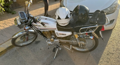 Kontrolden çıkan motosiklet devrildi: 2 yaralı