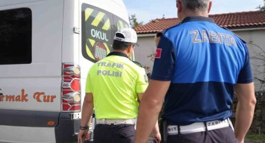 Öğrencilerin güvenli seyahat etmesi için zabıta ve polis teyakkuza geçti