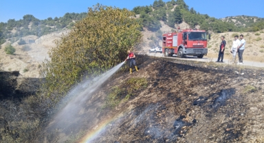 Otluk alanda çıkan yangın söndürüldü