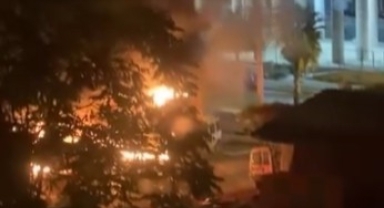 Oto Tamirhanesinde Önce Yangın Sonra Patlama!