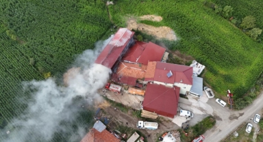 Samsun'da yangın paniği! 