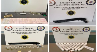 Samsun'da uyuşturucu operasyonunda 5 zanlı yakalandı