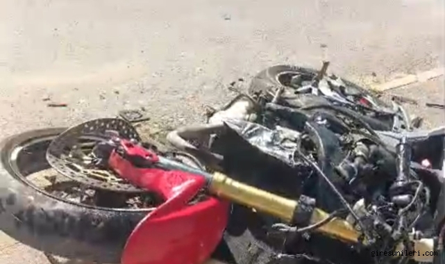 Tamir ettiği motosikletle test sürüşü sırasında kaza yaptı