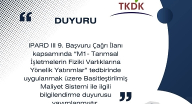Tarımda Yatırım Kolaylaşıyor! Basitleştirilmiş Maliyet Sistemi Açıklandı