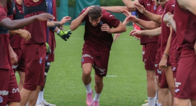 Trabzonspor’un yeni transferi Ernest Muçi ilk antrenmanına çıktı