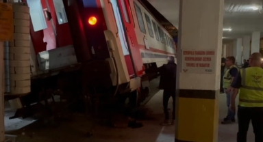 Tren kazası ucuz atlatıldı