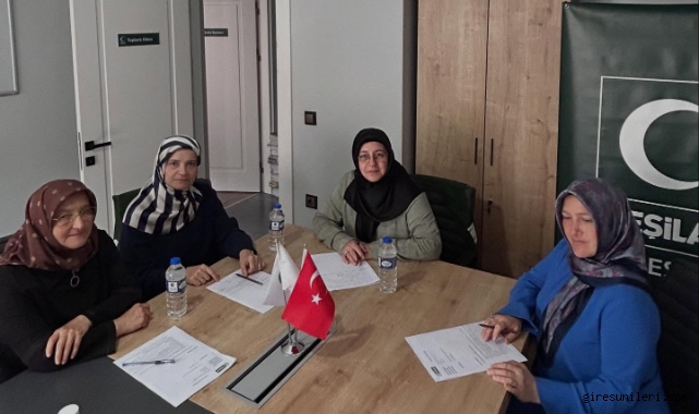 Yeşilay Giresun Kadın Komisyonu Eylül Ayı Çalışmalarını Planladı