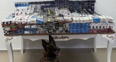 Yol kontrolünde 3 bin 606 paket kaçak sigara ele geçirildi