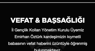 AK Parti Giresun İl Başkanı Yılmaz'dan Başsağlığı Mesajı