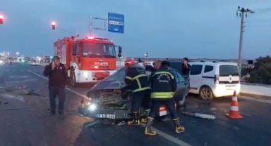 Beş araç birbirine girdi! 3 yaralı