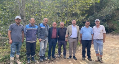 Espiye'de köy yollarında çalışmalar devam ediyor