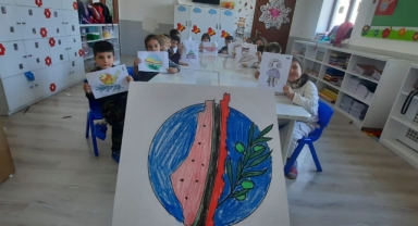Espiye’de Minik Öğrencilerden Anlamlı Filistin Etkinliği