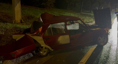 Feci Kazada Araç Takla Attı, Sürücü Ölümden Döndü!