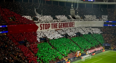 Galatasaray'dan Filistin koreografisi