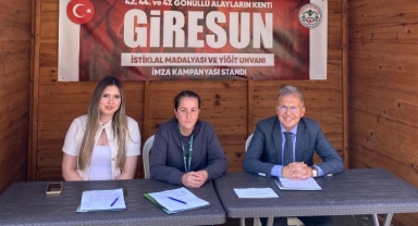 Giresun’a İstiklal Madalyası için başlatılan kampanyaya Topal Osman’ın torunundan destek