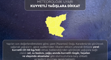 Giresun’da Kuvvetli Yağış Bekleniyor: Vali Serdengeçti'den Uyarı