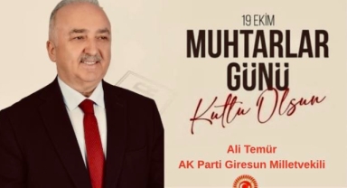 Giresun Milletvekili Ali Temür’den Muhtarlar Günü’nde Anlamlı Kutlama