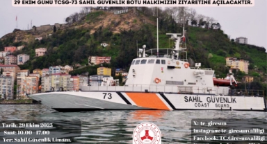 Giresun TCSG-73 Sahil Güvenlik Botu Cumhuriyet Bayramı’nda Halkla Buluşuyor