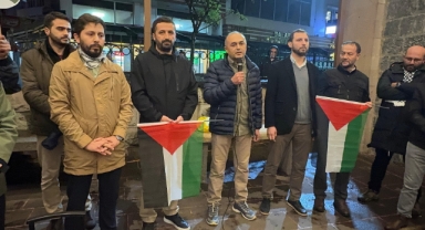 Giresun ve çevre illerde İsrail'in Küresel Sumud Filosu'na saldırılarına tepki