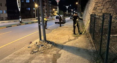 Kaldırıma çarpan motosikletteki 1 kişi öldü, 1 kişi yaralandı