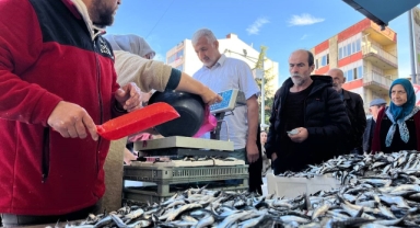 Komşu ilde hamsi 25 liraya düştü, vatandaş sıraya girdi