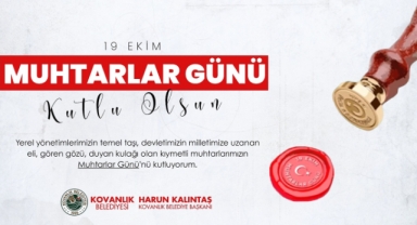 Kovanlık Belediye Başkanı Kalıntaş’tan Muhtarlara Teşekkür ve Kutlama
