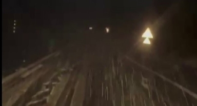 O kentin Karadeniz'e açılan kapısında mevsimin ilk karı yağdı