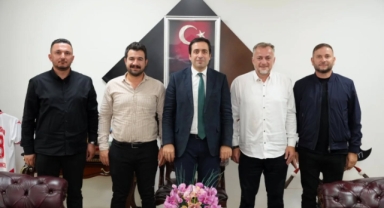 Piraziz Belediye Başkanı Ayyıldız’dan Bulancak Kaymakamı Tuncer’e Ziyaret