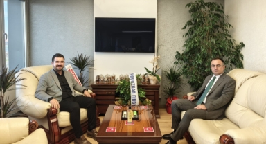 Piraziz Belediye Başkanı Ayyıldız’dan, Müdür Yılmaz’a Ziyaret