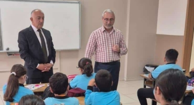 Piraziz İlçe Milli Eğitim Müdürü Aydın, öğrencilerle bir araya geldi