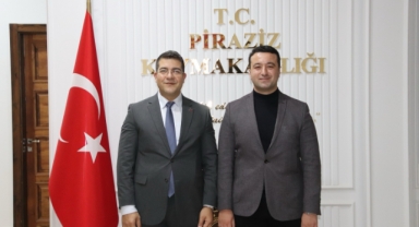 Piraziz Kaymakamı Öz'e Nezaket Ziyareti