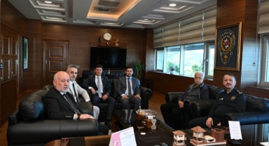 Şebinkarahisar Heyeti, Giresun İl Emniyet Müdürü Akbaş’ı Ziyaret Etti
