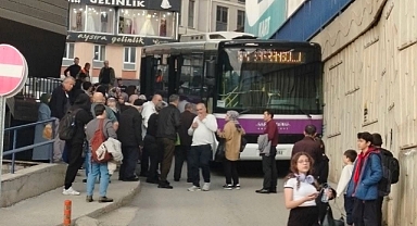 Şoförün ani manevrası faciayı önledi