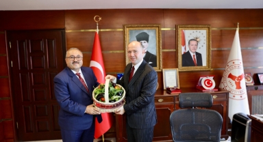 Vali Serdengeçti, Yavuzkemal Heyetini Makamında Kabul Etti