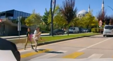 Yaya geçidinde aracın çarptığı çocuk yaralandı