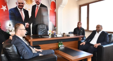 Alucra Kaymakamı Azman’dan AK Parti İlçe Başkanlığına İade-i Ziyaret