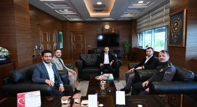 Başkan Çetin ve TÜVGA Heyetinden Giresun Emniyet Müdürü Akbaş’a Ziyaret