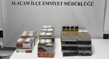 Binlerce kaçak makaron ele geçirildi